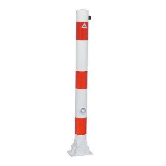 Voordelige en zeer duurzame neerklapbare antiparkeerpalen. U komt deze parkeerpaal met driekant-slot overal in de openbare ruimte tegen.
